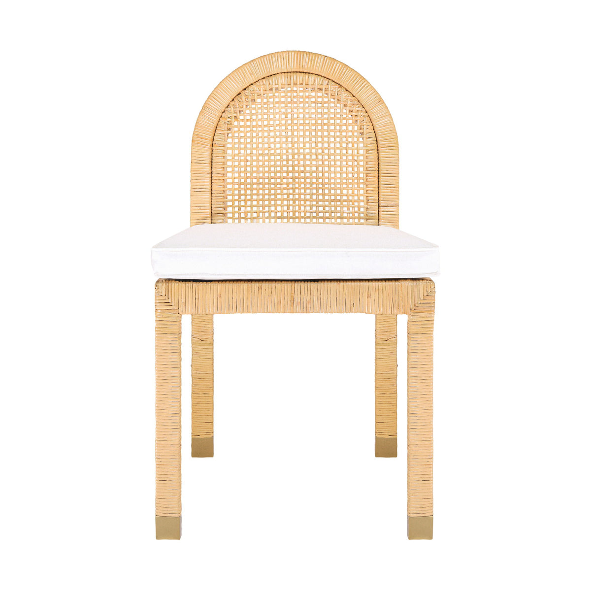 Amara - Rattan Arched Back Dining Chair - Natural - R&R Furniture Gallery (Fountain Valley, CA)