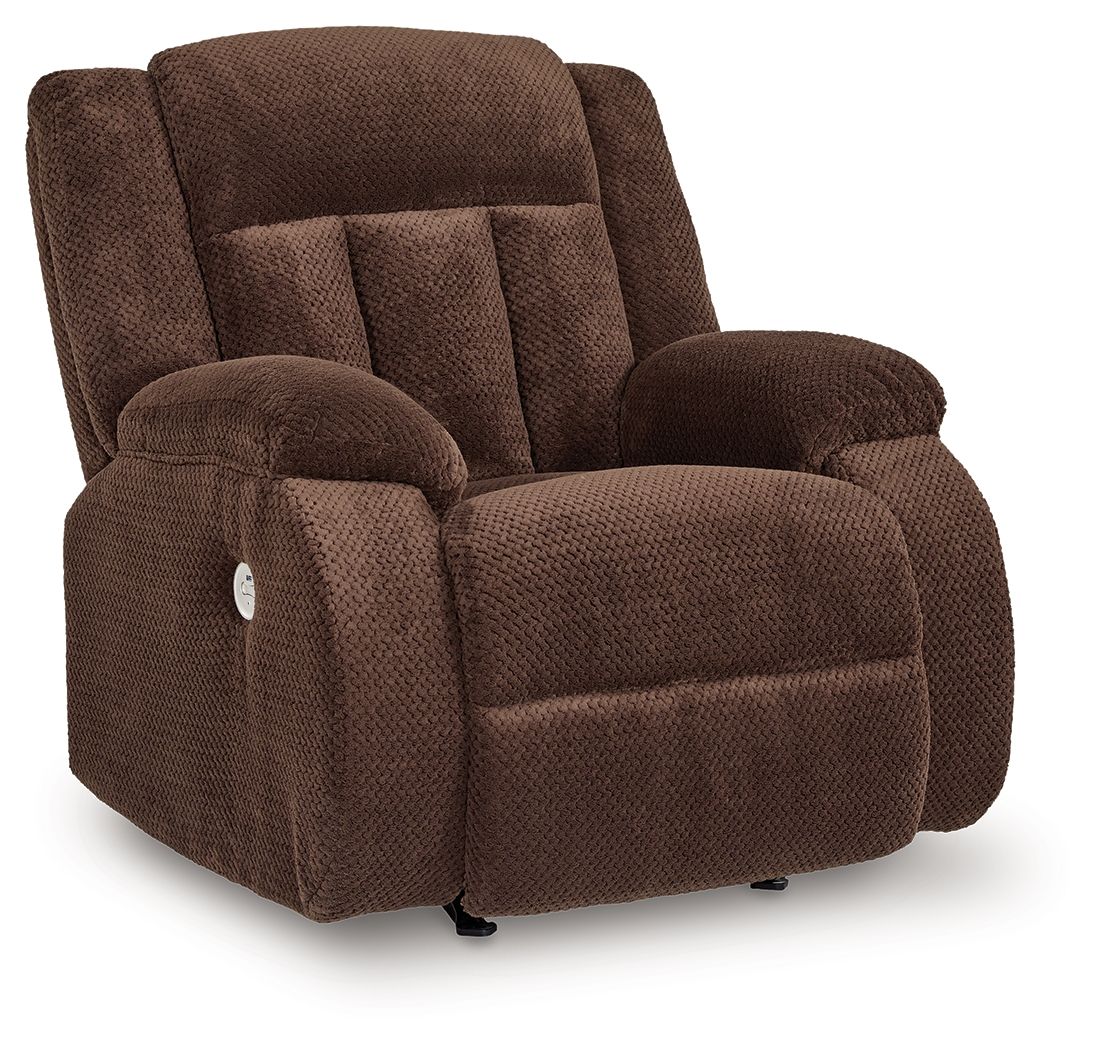 Free Wake - Power Rocker Recliner - Chocolate - R&R Furniture Gallery (Fountain Valley, CA)