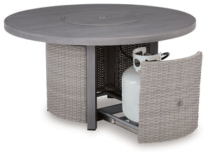 Half Moon Beach - Round Fire Pit Table - Gray - R&R Furniture Gallery (Fountain Valley, CA)