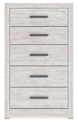 Cayboni - Five Drawer Chest - Whitewash - R&R Furniture Gallery (Fountain Valley, CA)