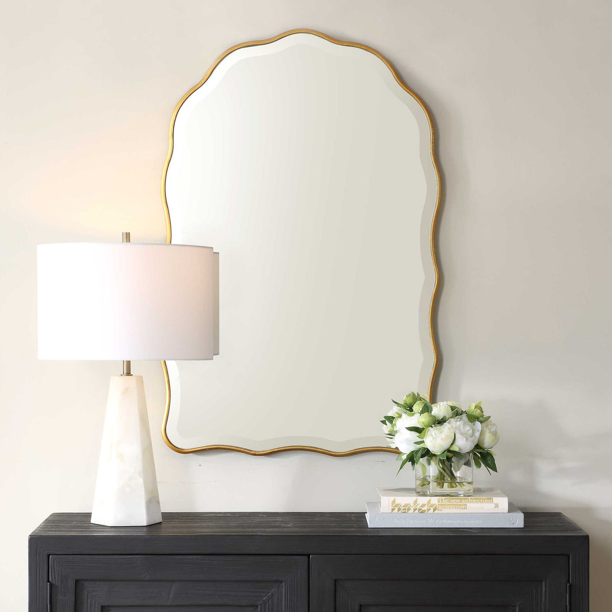 Arch Top Mirror - Gold