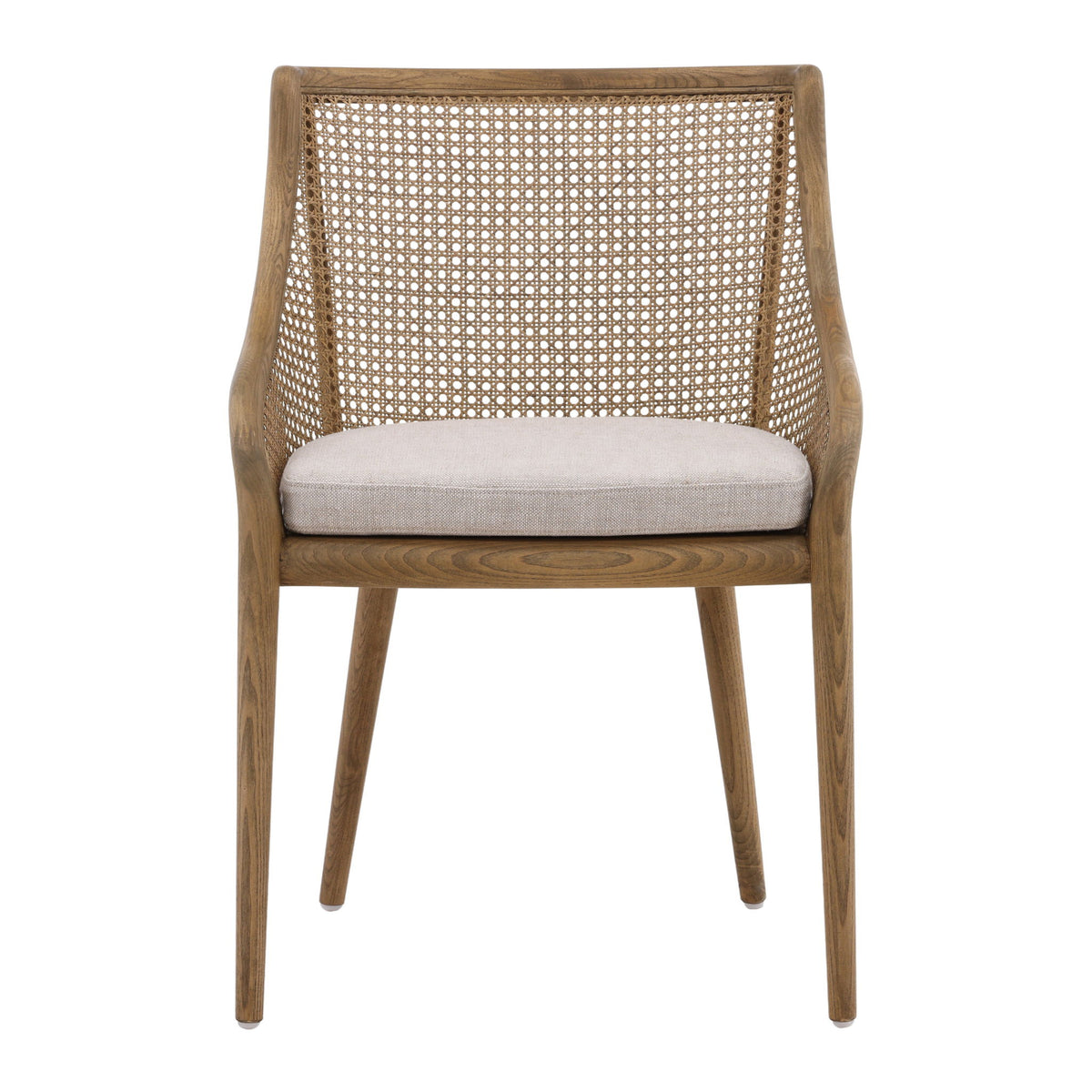 Arcata - Dining Chair - Medium Brown And Beige