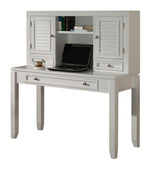 Boca - Desk With Hutch - Cottage White - R&R Furniture Gallery (Fountain Valley, CA)