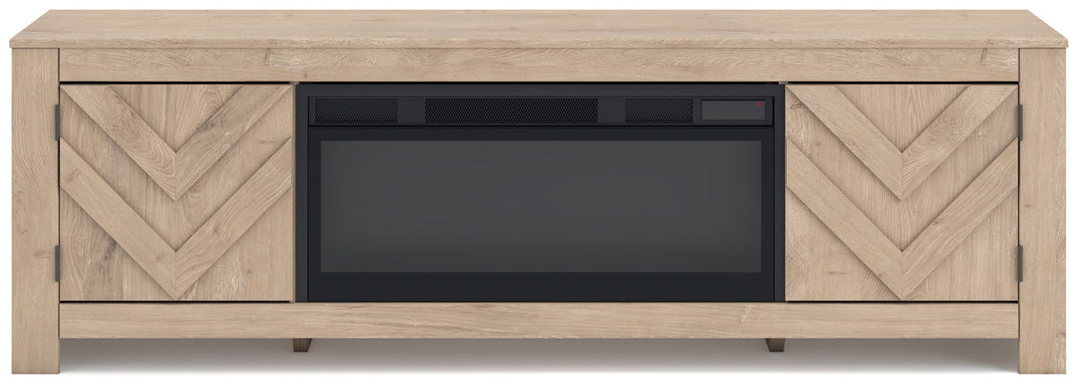 Cayboni - LG TV Stand With Fireplace Option - R&R Furniture Gallery (Fountain Valley, CA)
