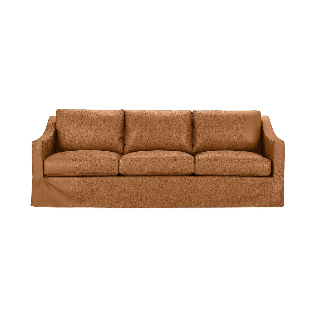 Classic Home Kipton upholstered stationary sofa with plush fabric, featuring a modern design and comfortable seating.