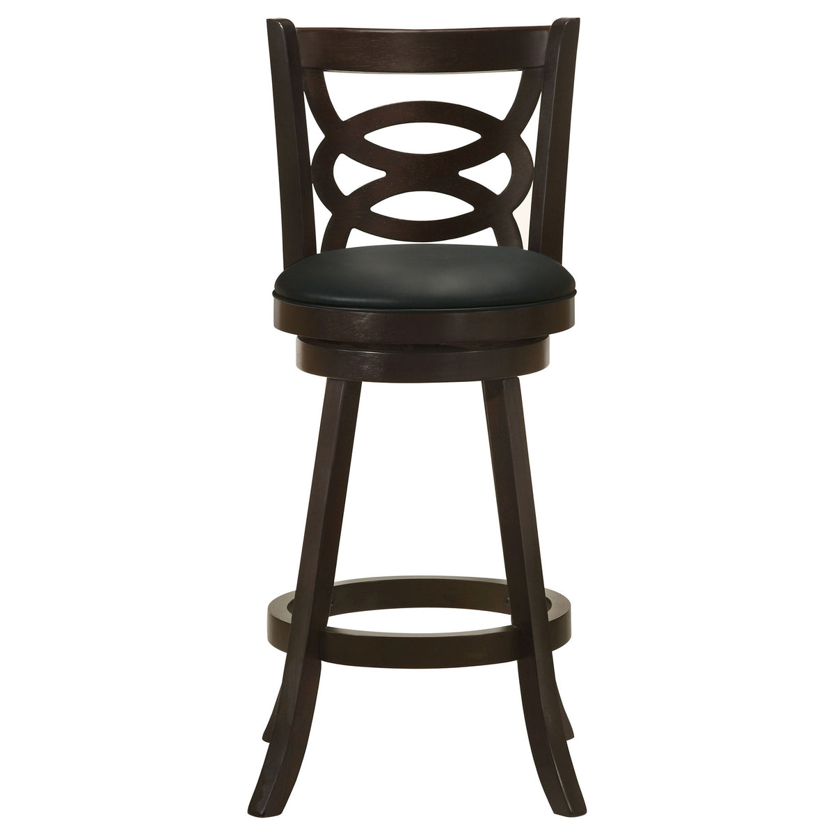Swivel Bar Stool (Set of 2) - Black