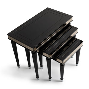 La Francaise - Nesting Tables (Set of 3) - Black Ice - R&R Furniture Gallery (Fountain Valley, CA)