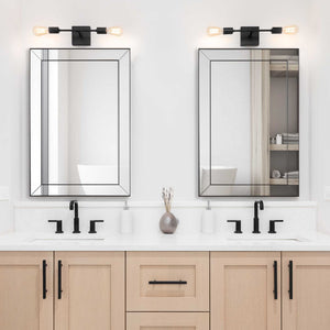 Elegant Rectangular Mirror - Dark Bronze