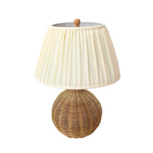 Pallora - Rattan Table Lamp - Cream & Natural - R&R Furniture Gallery (Fountain Valley, CA)