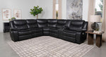 Sycamore Upholstered Power Reclining Sectional Sofa Grey