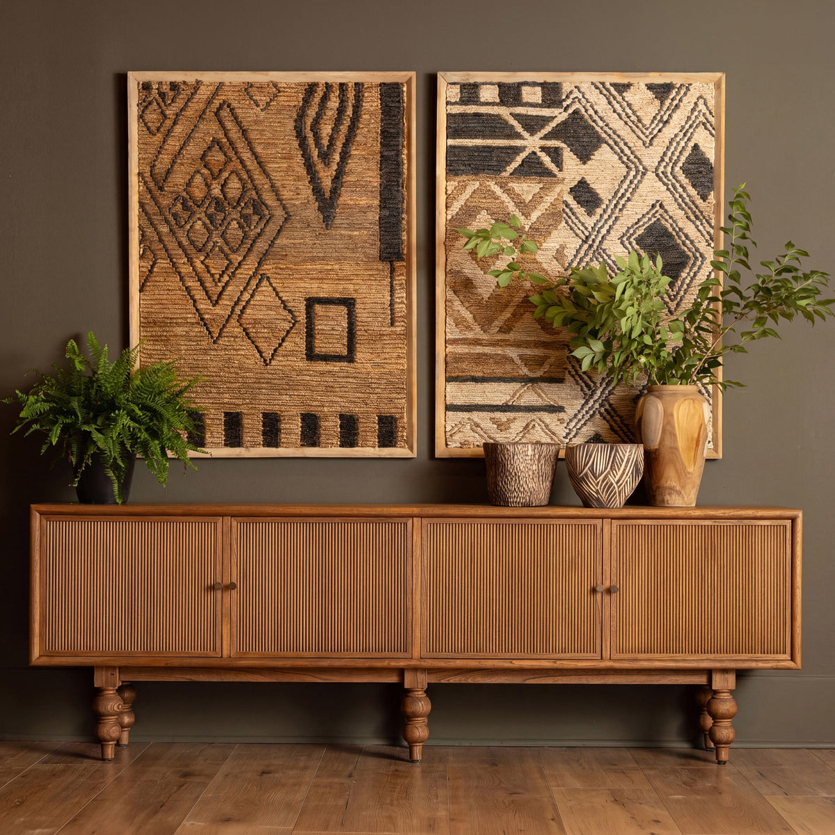 Turkana - Wall Art - Light Brown And Black