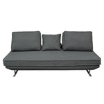 Dolce Lounge Seating Platform with Moveable Backrest Supports by Diamond Sofa - Grey Fabric