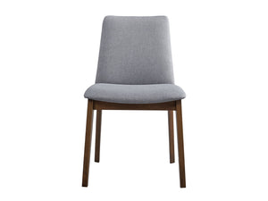 Kaela - 7 Pieces Dining Room Set - Light Gray / Walnut