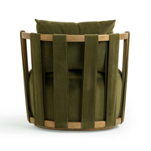 Paolo - Textured Weave Swivel Chair - R&R Furniture Gallery (Fountain Valley, CA)