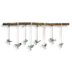 Light brown birds on a branch wall art by Uttermost, showcasing detailed bird and branch design for elegant wall decor.