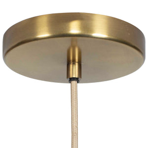 Murmur - Woven Brass 1 Light Pendant - Brass