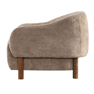 Modern Accent Chair With Recessed Arms And Tight Back
