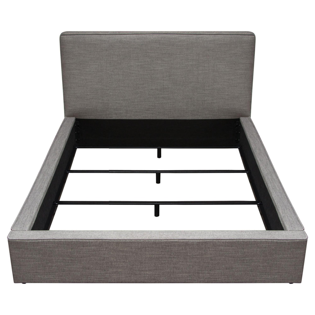 Cloud 43" Low Profile Eastern King Bed in Grey Fabric by Diamond Sofa