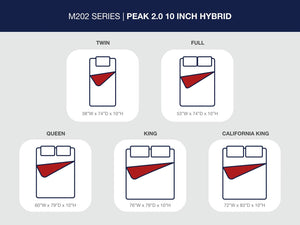 Peak 2.0 10 Hybrid - Mattress - R&R Furniture Gallery (Fountain Valley, CA)