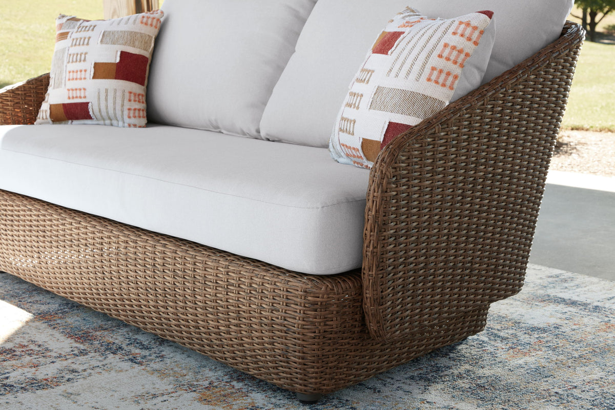Double Point - Loveseat, Swivel Chairs Set (Set of 3) - Beige - R&R Furniture Gallery (Fountain Valley, CA)