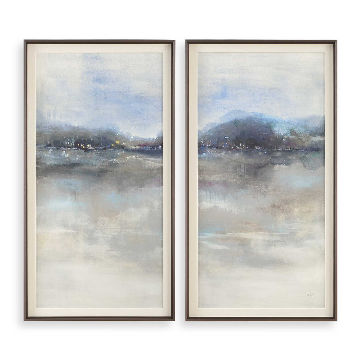 Thinking Of You - Landscape Prints (Set of 2) - Light Gray