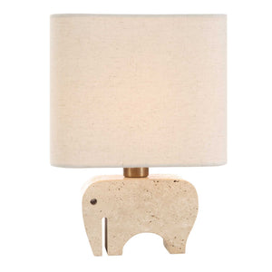 Tusk - Travertine Accent Lamp - Beige