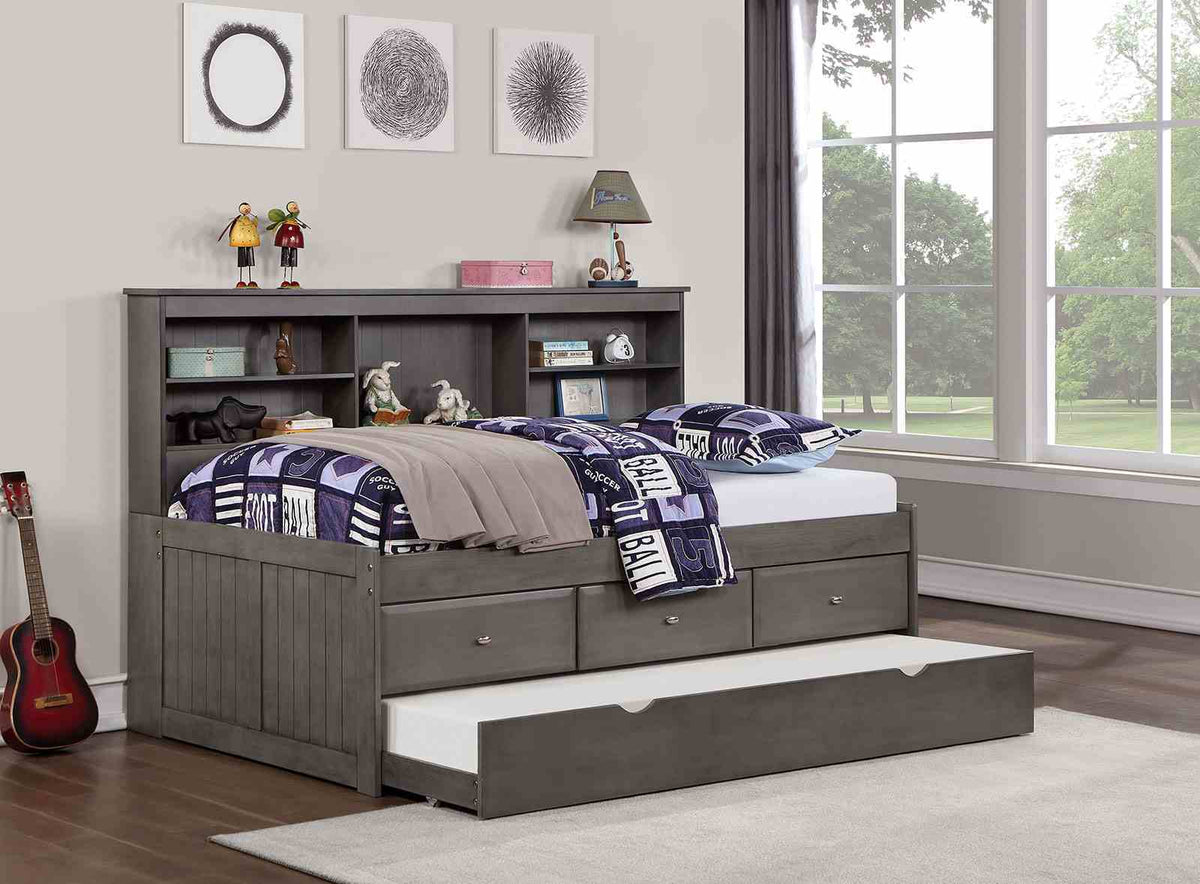 Tibalt - Twin DayBed w/ Trundle, Dark Gray