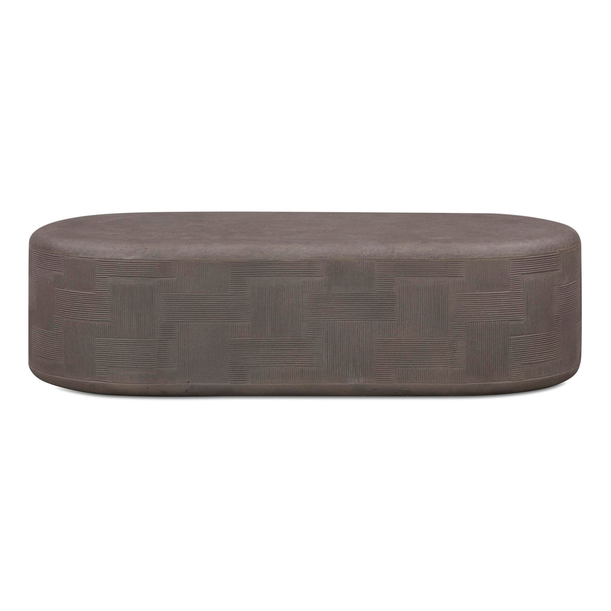 Surraya - Concrete Rounded Coffee Table - R&R Furniture Gallery (Fountain Valley, CA)