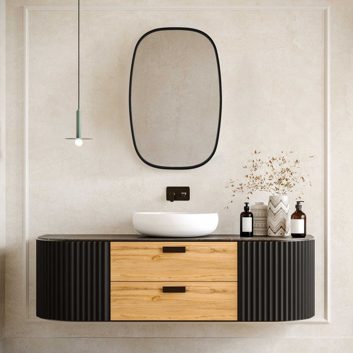 33.63" Mirror - Black