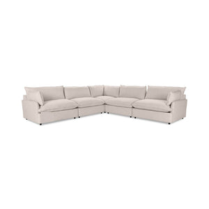 Classic Home Caplan modular sectional sofa with plush fabric cushions and sleek design in a modern living room setting.