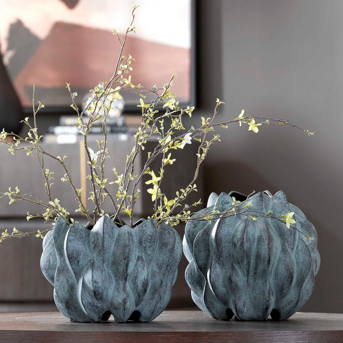 Verdant - Vases (Set of 2) - Bronze