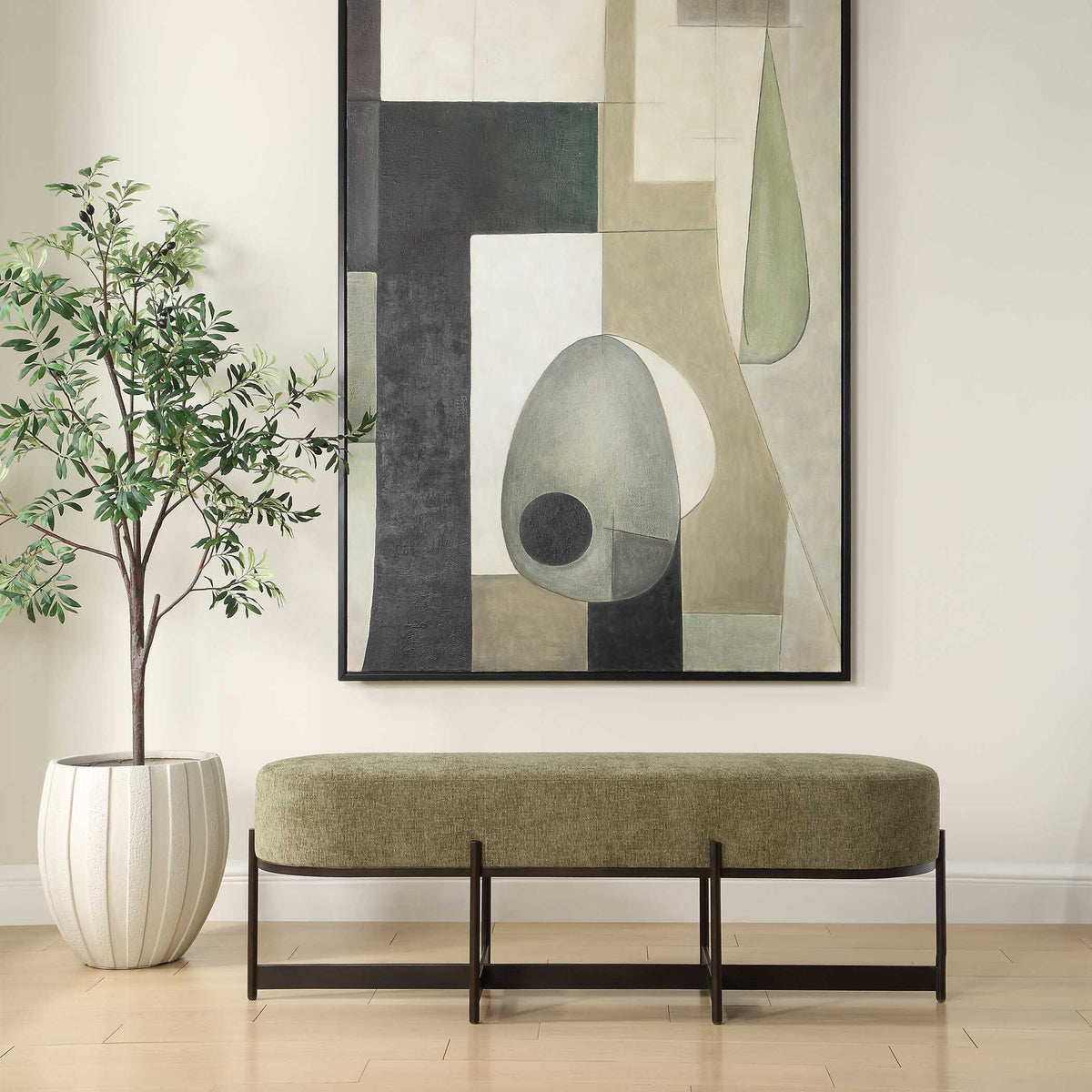 Merino - Fabric Bench - Moss