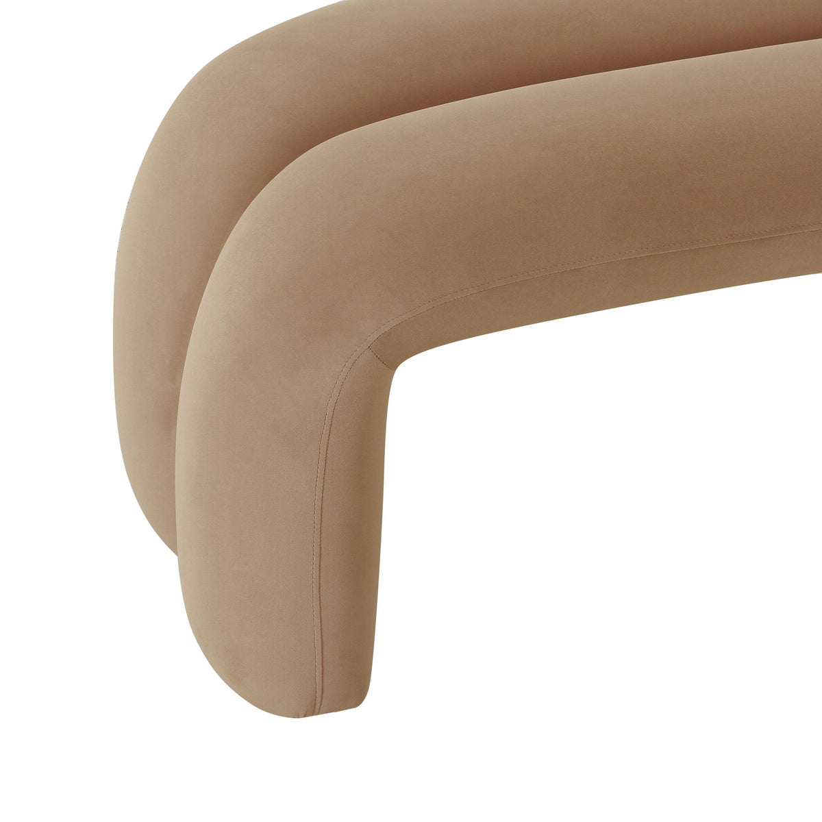 Leigh - Velvet Channeled Bench - R&R Furniture Gallery (Fountain Valley, CA)