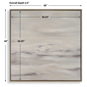 Trance - Hand Painted Abstract Art - Brown / Gray / White / Woodtone
