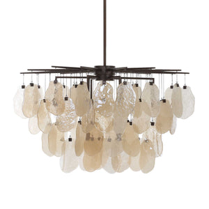 Seeded Shield - 8 Light Chandelier