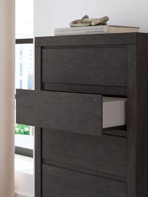Fraluna - Five Drawer Chest - Charcoal - R&R Furniture Gallery (Fountain Valley, CA)