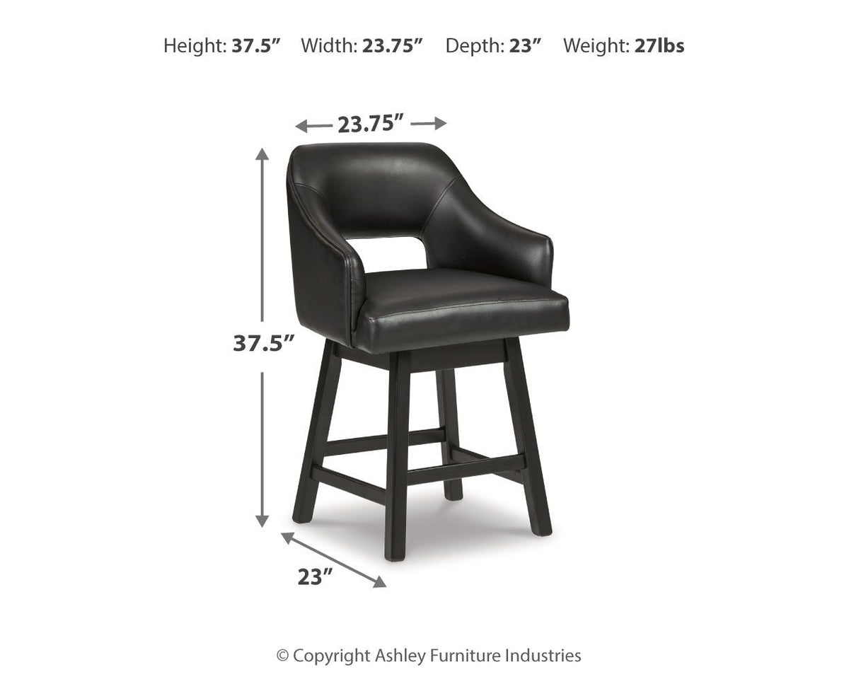 Tallenger - Upholstered Swivel Barstool (Set of 2) - R&R Furniture Gallery (Fountain Valley, CA)