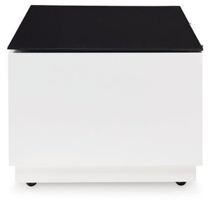 Gardoni - Rectangular Cocktail Table - White / Black - R&R Furniture Gallery (Fountain Valley, CA)
