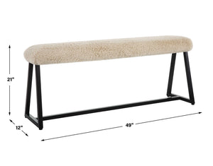 Taupo - Sheepskin Bench