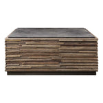 Malia - Coffee Table - Gray / Woodtone