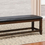 MEAGAN I Brown Cherry/Espresso Bench - R&R Furniture Gallery (Fountain Valley, CA)