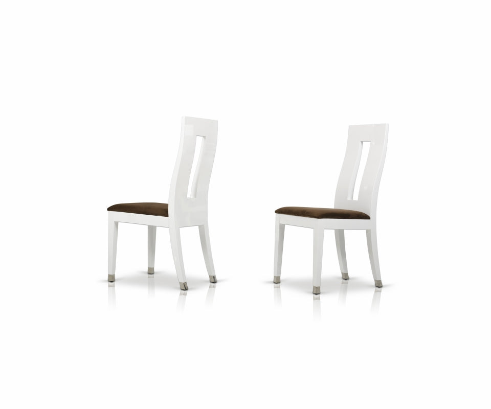 Thor Modern White Glossy Dining Chair — view 2