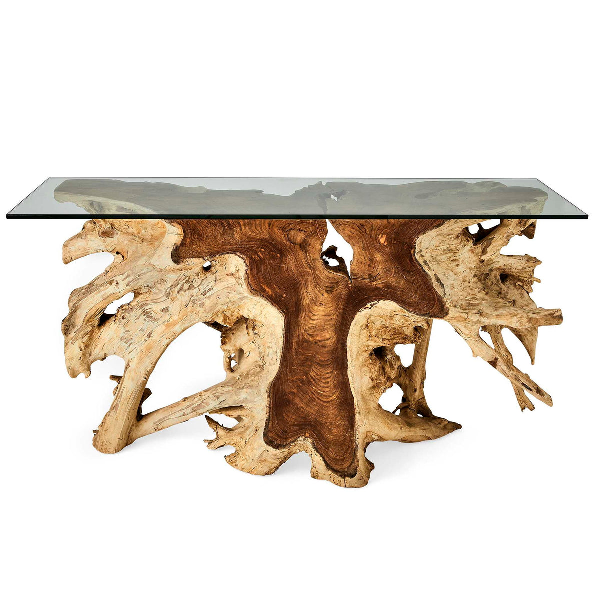 Center Root - Console Table - Brown / Woodtone