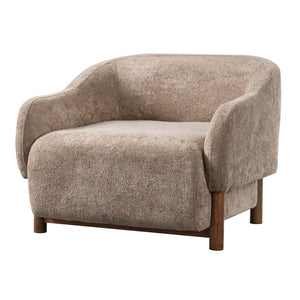 Modern Accent Chair With Recessed Arms And Tight Back