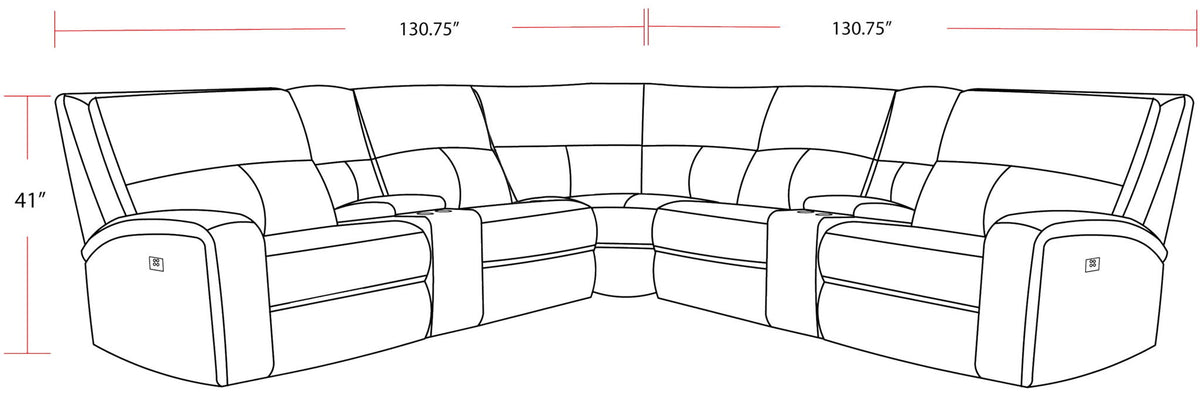 Polaris - Modular Power Reclining Sectional