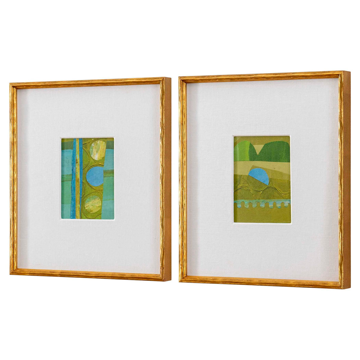 Petite Bijoux - Framed Canvases (Set of 2) - Lime