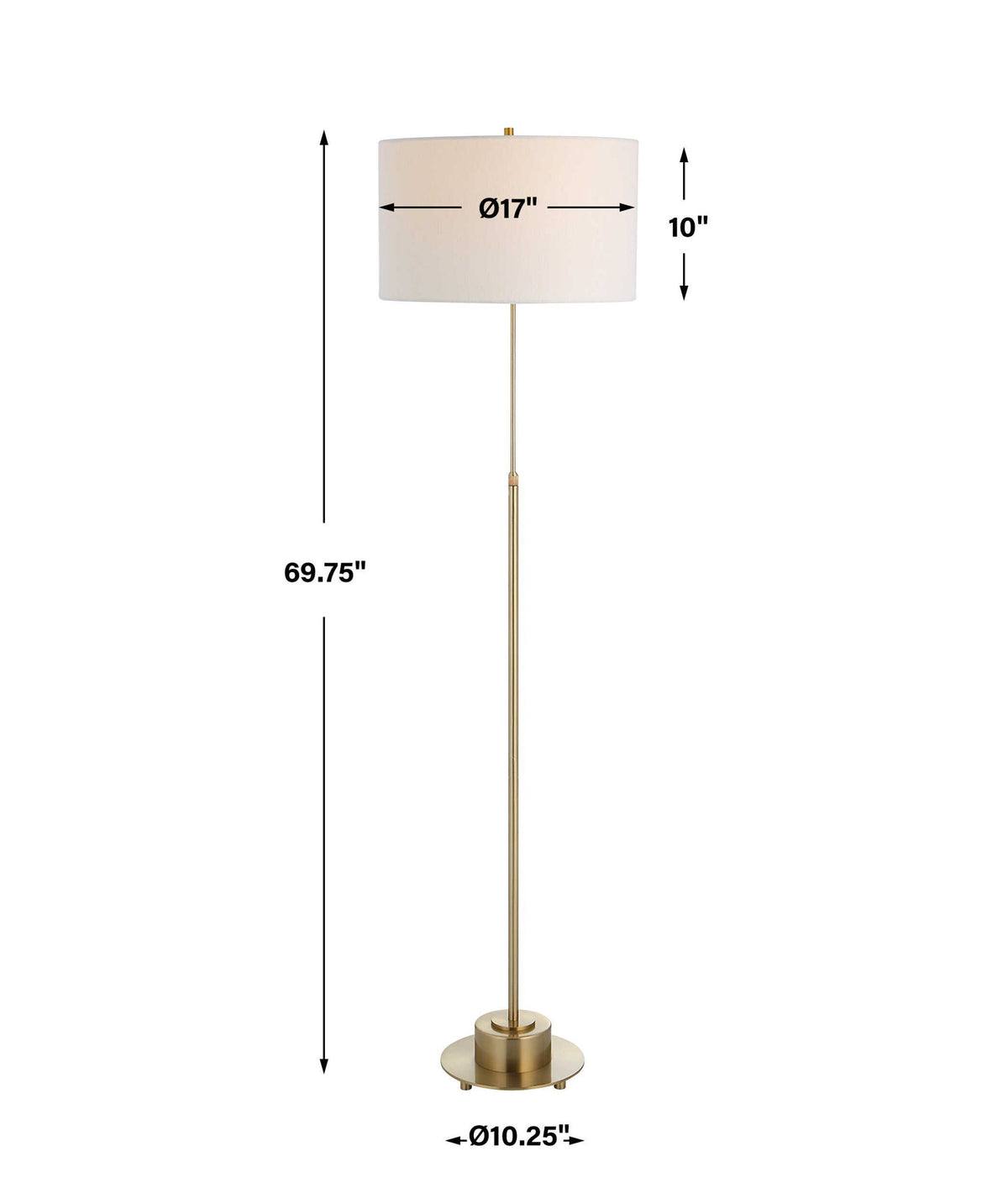Prominence - Brass Floor Lamp