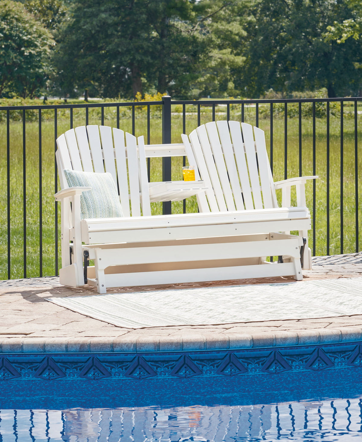 Hyland Wave - Glider Loveseat - R&R Furniture Gallery (Fountain Valley, CA)