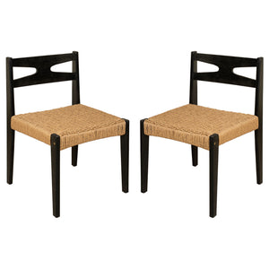 Dining Side Chairs, Indoor Outdoor Armless Chair (Set of 2)