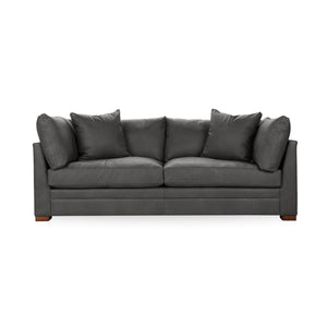 Classic Home Audrey stationary sofa with plush fabric and elegant design, shown in a living room setting.
